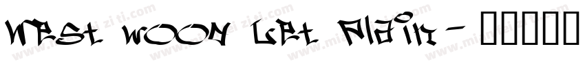 West wood Let Plain字体转换